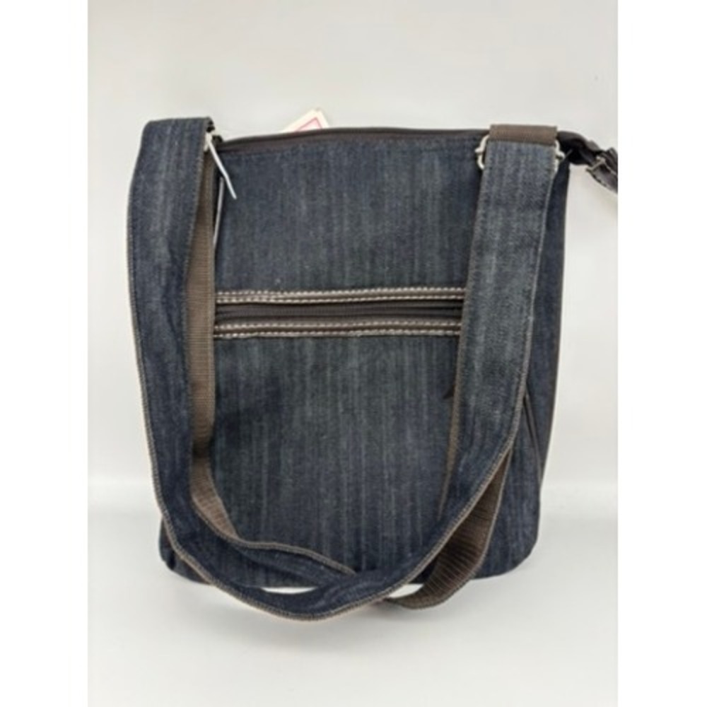 NWT Thirty-One Organizing Shoulder Bag Dark Wash Denim Crossbody 3165